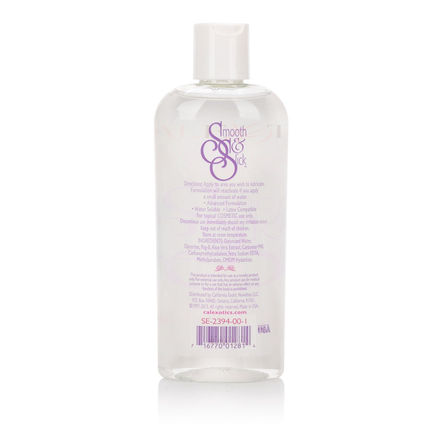 CalExotics Smooth and Slick Lubricant – Water-Based – 8 Oz