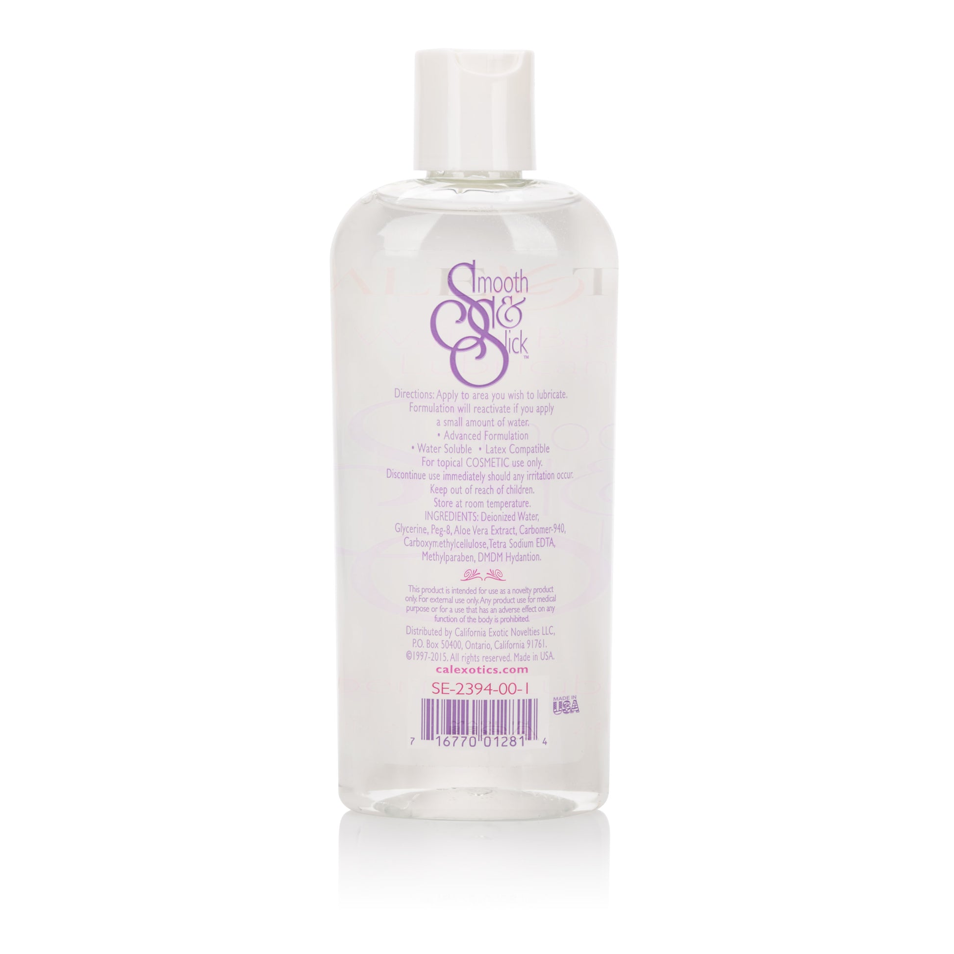 CalExotics Smooth and Slick Lubricant – Water-Based – 8 Oz