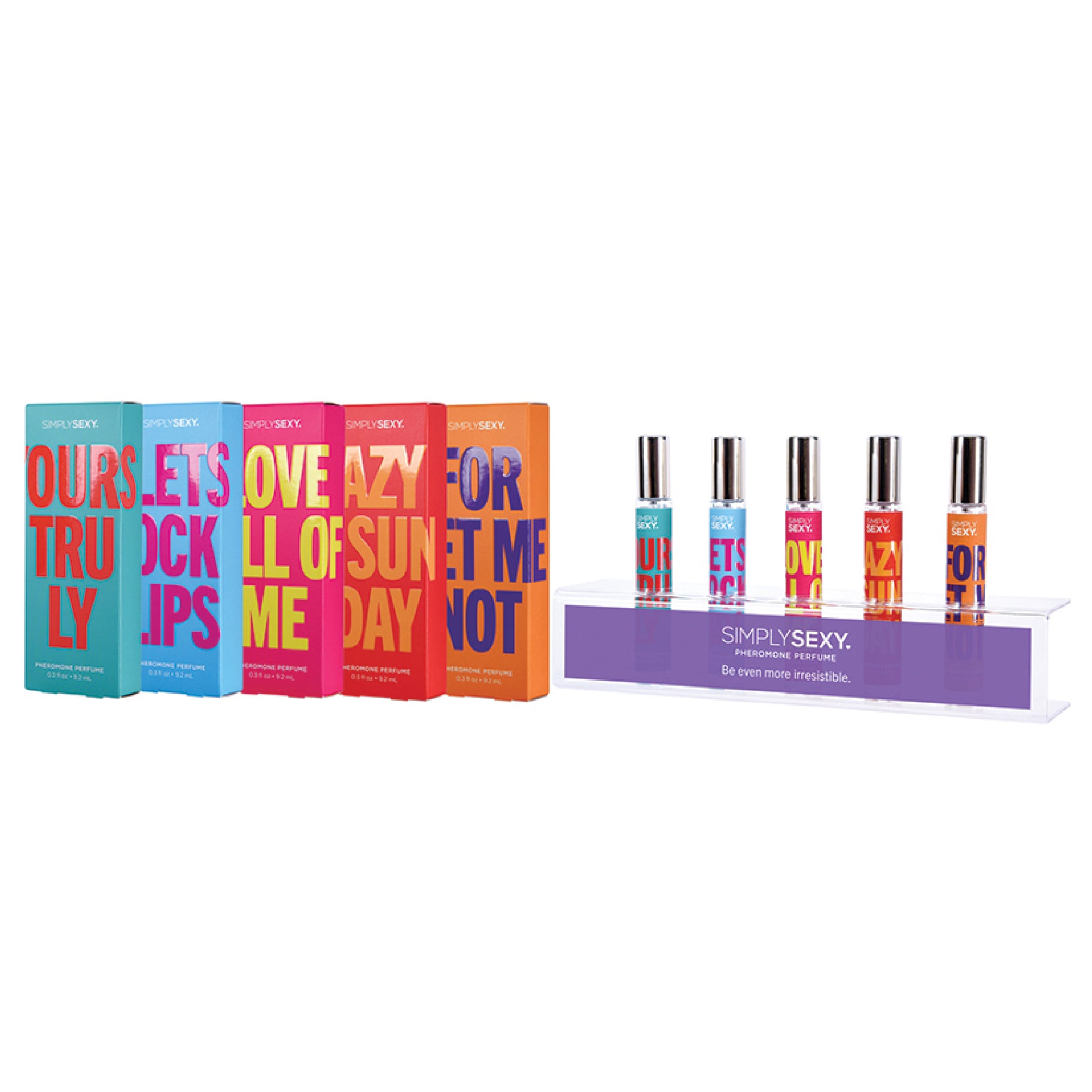 Simply Sexy Acrylic Cube Display with 36 Testers – Multi-Color