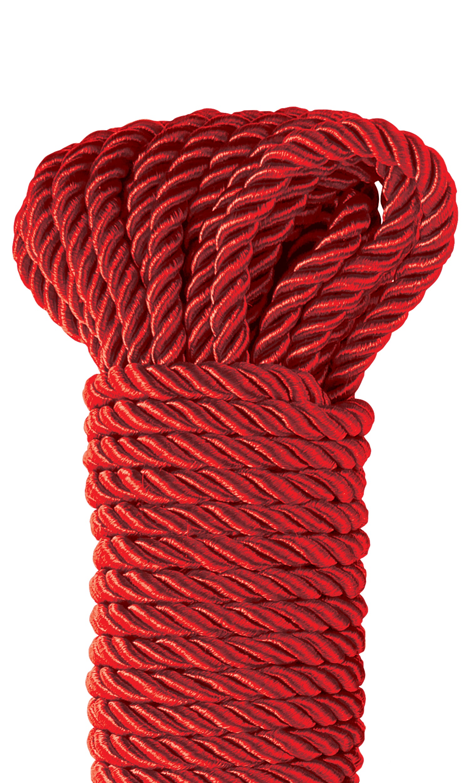 Pipedream Fetish Fantasy Series Deluxe Silky Rope - Red - 32 Feet Long