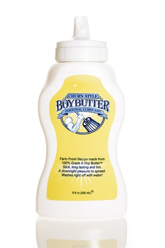 Boy Butter Original Coconut Oil-Based Personal Lubricant 9 Oz Squeeze
