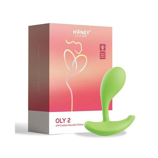Honey Play Box Oly 2 App-Enabled Wearable Vibrator - G-Spot and C-Spot Stimulation - Green