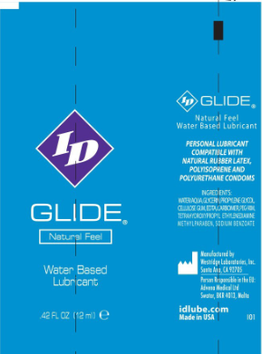 I.D. Lubricants Glide 72 Piece Bowl - Water-Based Lubricant - 12ml Tubes