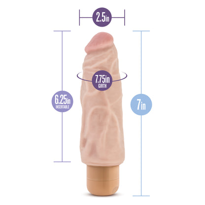 Blush Cock Vibe #9 – 7 Inch Realistic Vibrator – Beige