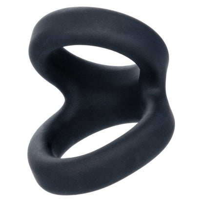 CalExotics Alpha Liquid Silicone Snug Tugger - Black - Waterproof Scrotum Support
