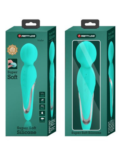 Walter Super Soft Silicone Wand - 7 Vibrating Settings - Seafoam