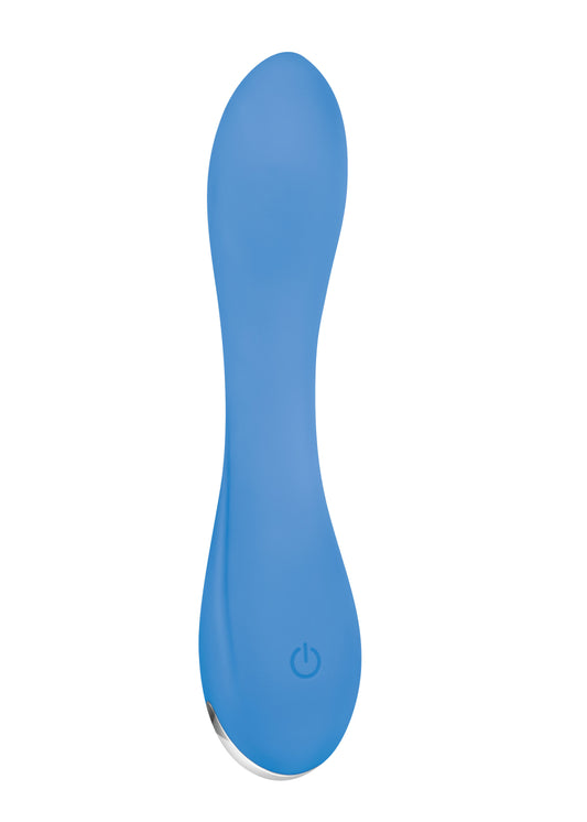 Evolved Novelties Blue Crush Rechargeable Silicone Vibrator – Blue