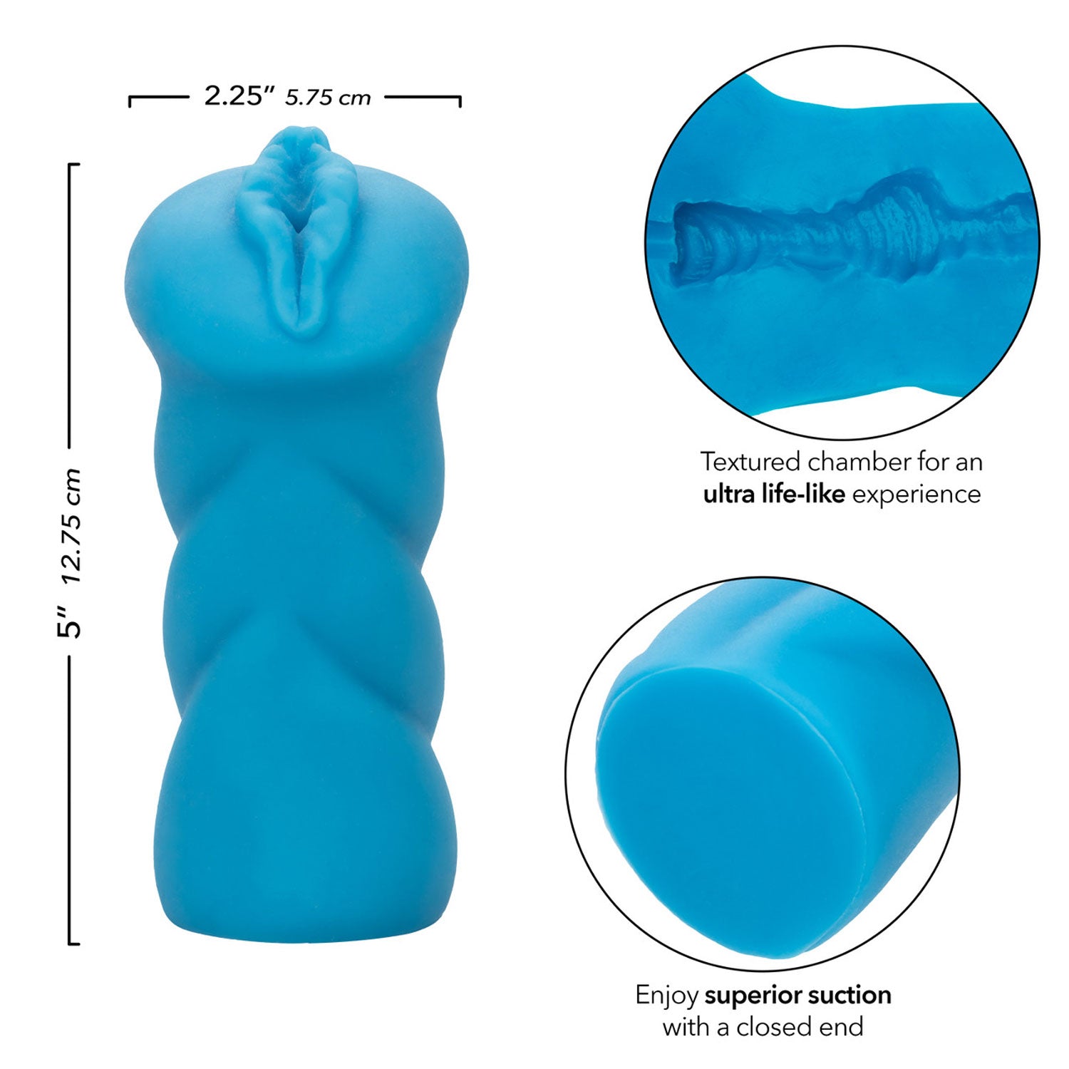 CalExotics Anime Stroker Bunny - Blue - Realistic Male Masturbator