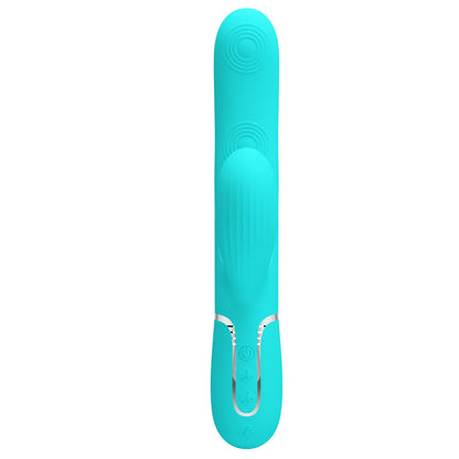Pretty Love Perdita Twinkled Tenderness Vibrator - Rabbit Style - Turquoise