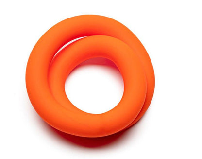 Perfect Fit Hefty Wrap Silicone Cock Ring – Orange