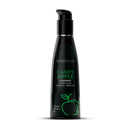 Wicked Aqua Candy Apple Flavored Water Based Intimate Lubricant - 4 Fl. Oz.
