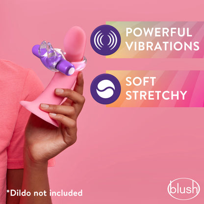 Blush Play With Me Bull Vibrating C-Ring - Purple