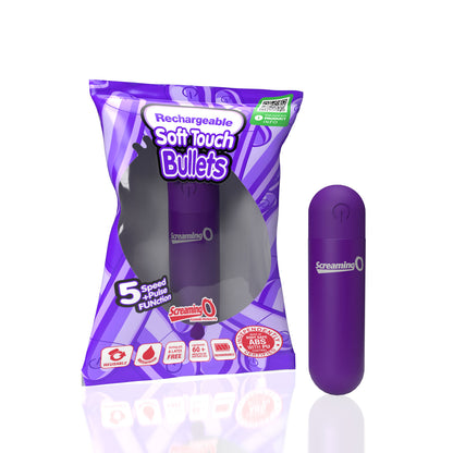 Screaming O Soft Touch Rechargeable Bullet – Purple