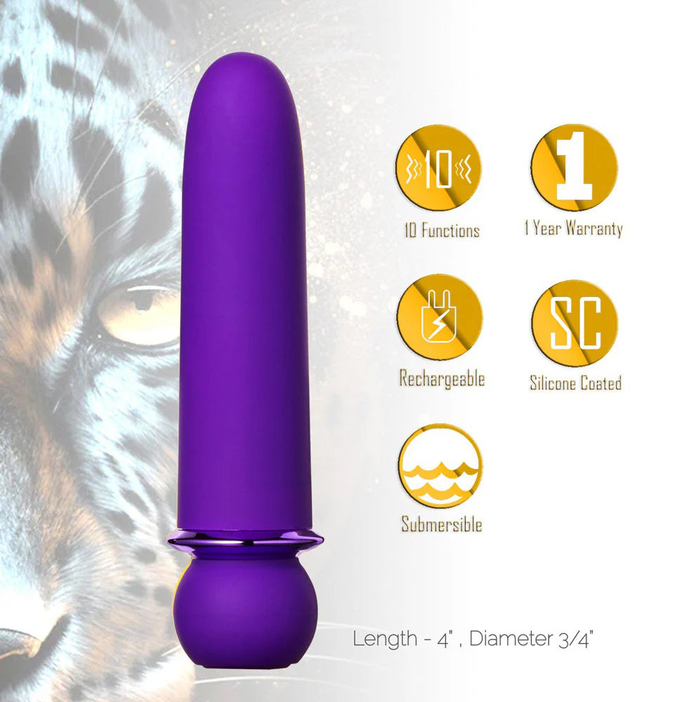 Maia Novelties Jaguar Rechargeable Vibrating Bullet - Purple