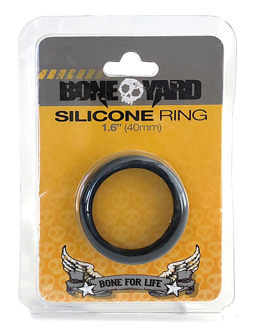Boneyard Silicone Ring 1.6 Inch 40mm - Black - Durable and Comfortable Design