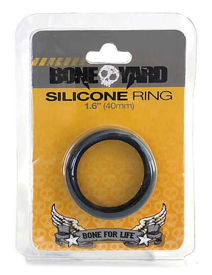 Boneyard Silicone Ring 1.6 Inch 40mm - Black - Durable and Comfortable Design