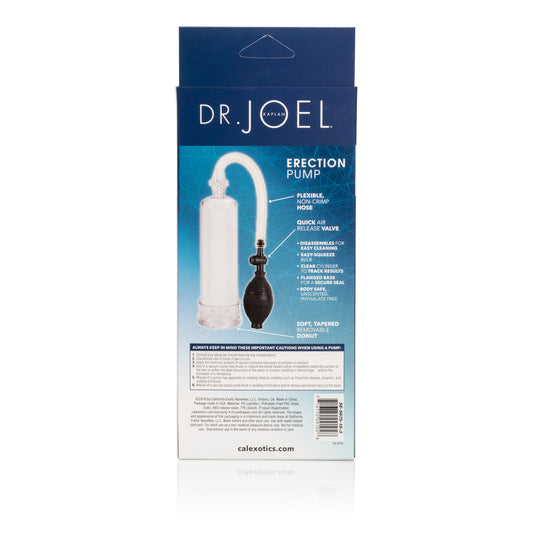 Dr. Joel Kaplan Erection Pump – Clear Cylinder Pump with EZ Squeeze Bulb