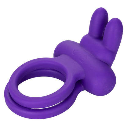 CalExotics Silicone Rechargeable Dual Rockin' Rabbit Enhancer – Purple – Multi-Function