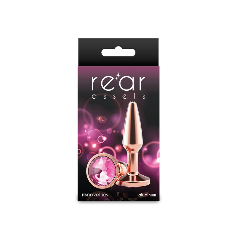 nsnovelties Rear Assets Tapered Small Anal Toy - Rose Gold Pink