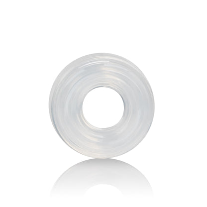 CalExotics Premium Silicone Ring - Medium - Clear - Body-Safe