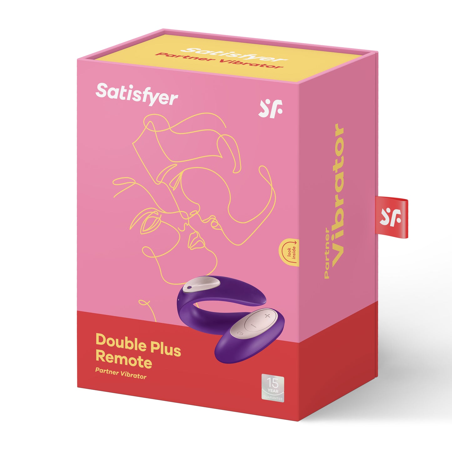 Satisfyer Double Plus Remote Vibrating Device – Purple