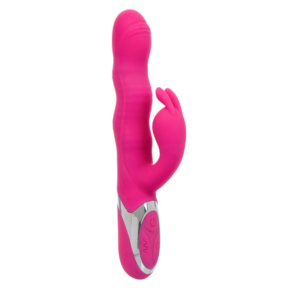 CalExotics Enchanted Wave Action Bunny - Pink - Dual Massager with Triple Motors