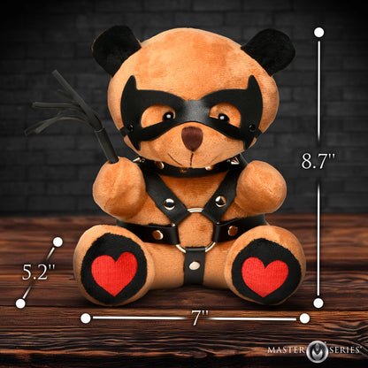 XR Brands Dom Bear Plush Toy – Brown Cuddly Gift