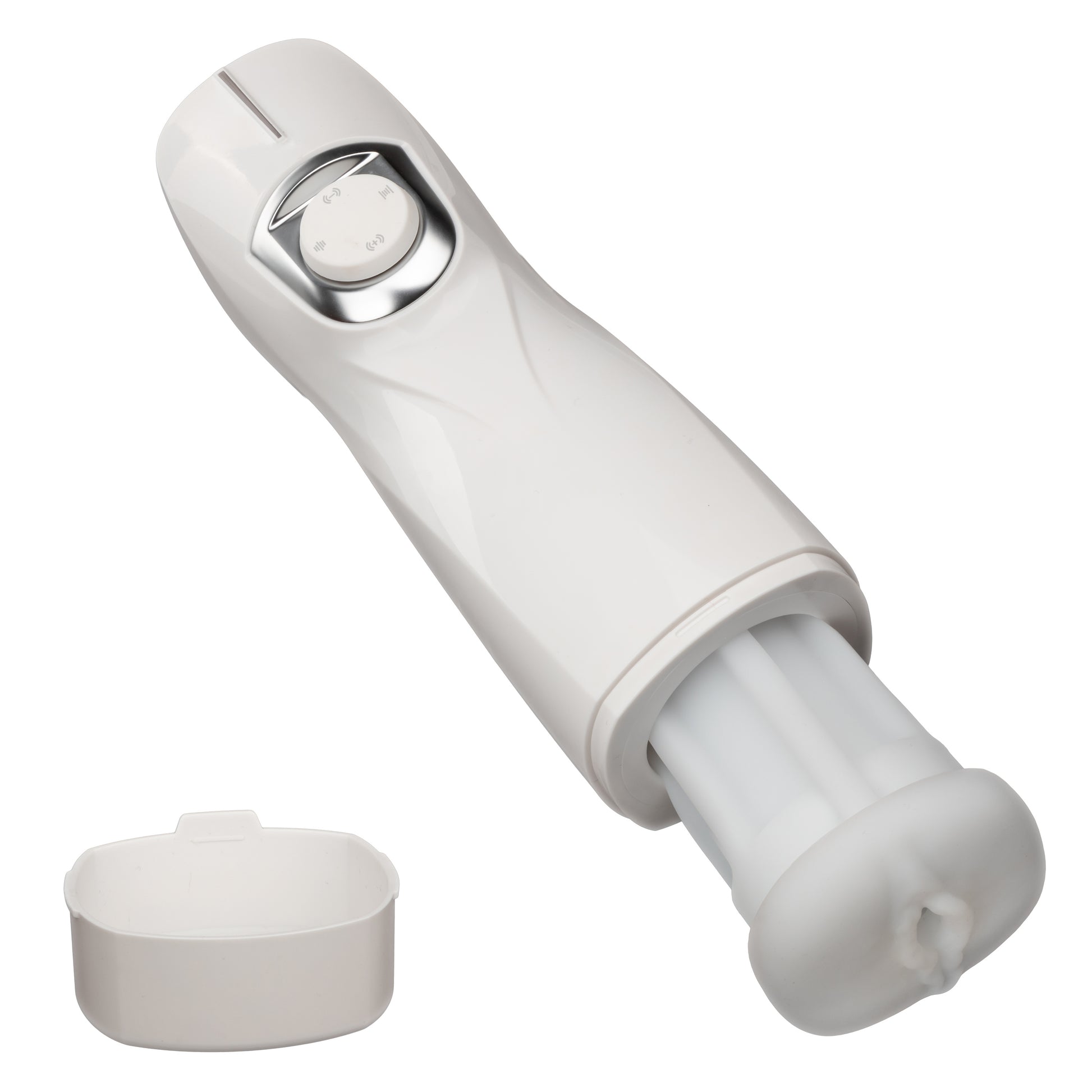 CalExotics Optimum Power Life-like Pulsar Stroker - White - Multi-Function Rechargeable Device