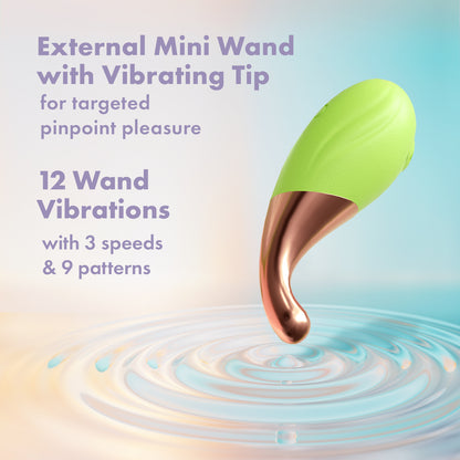 Blush Blooming Bliss Mini Vibes Set - Green - 2 Vibrators with Travel Case