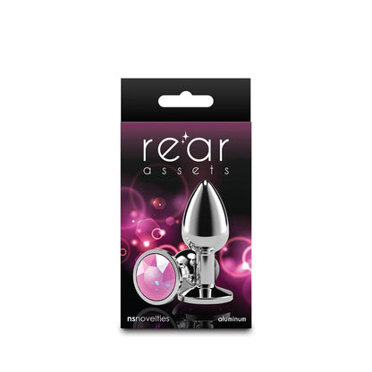 NS Novelties Rear Assets Silver Medium Anal Toy - Pink