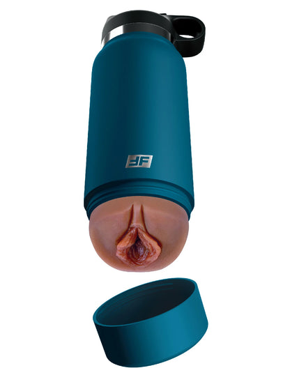 Pipedream Fuck Flask Private Pleaser Water Bottle Stroker – Blue