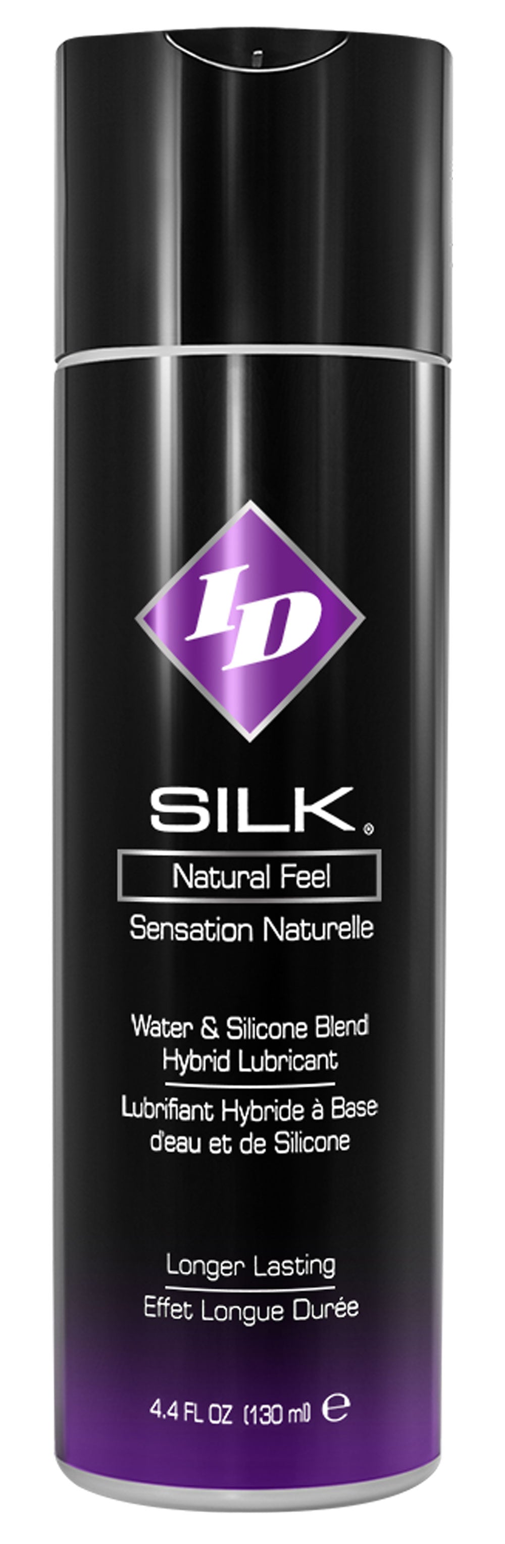 ID Silk Silicone and Water Blend Lubricant 4.4 Oz – Water-Based and Silicone Blend