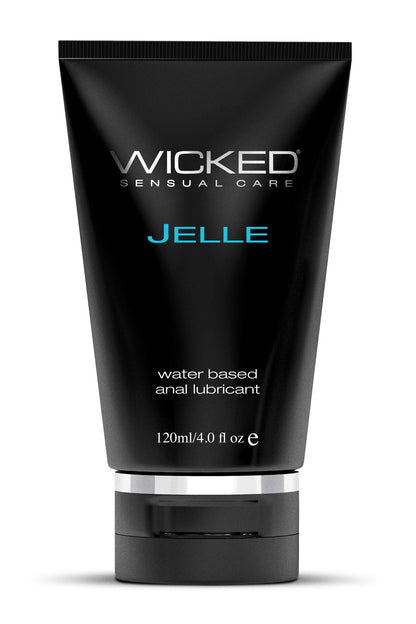 Wicked Jelle Water-Based Anal Lubricant - 4 Fl. Oz. - Glycerin-Free