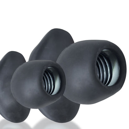 Oxballs Morph Hole 1 Small Silicone Sex Toy - Black Ice