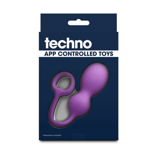 Techno Bop Insertable Vibrator with App Control – Purple
