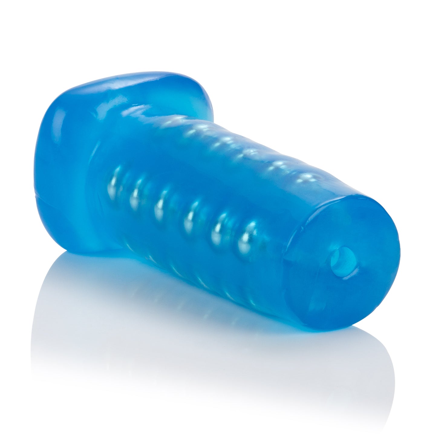 CalExotics Beaded Masturbator – Soft and Stretchy, Blue