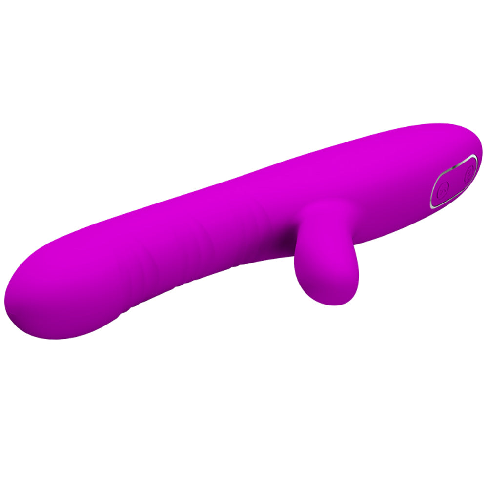 Pretty Love Angelique Come Hither G-Spot Vibrator with Clitoral Stimulator – Fuchsia