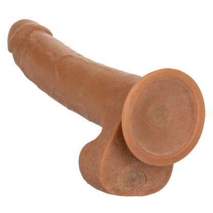 CalExotics Size Queen 10-Inch Realistic Dildo with Suction Cup Base - Brown