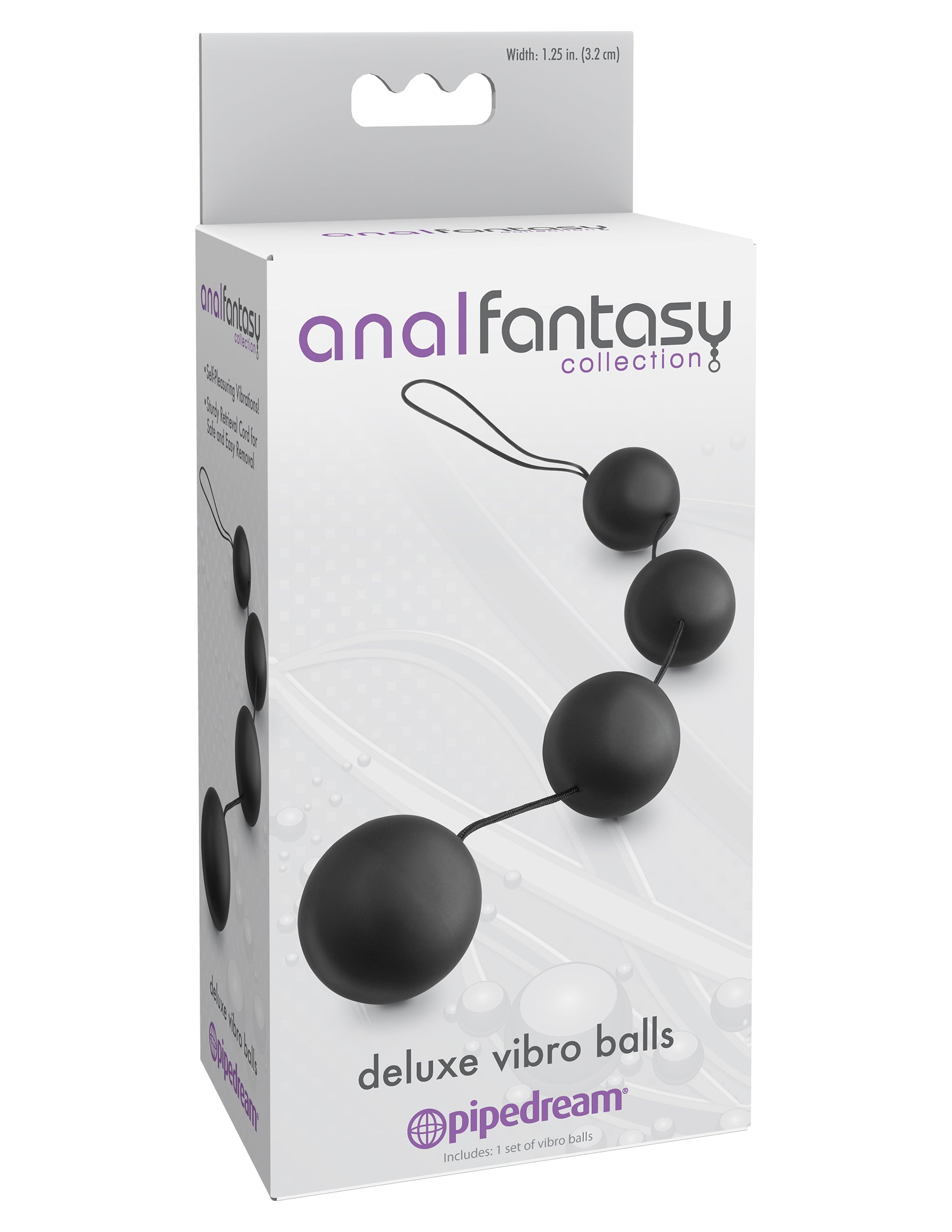 Pipedream Anal Fantasy Collection Deluxe Vibro Balls – Black
