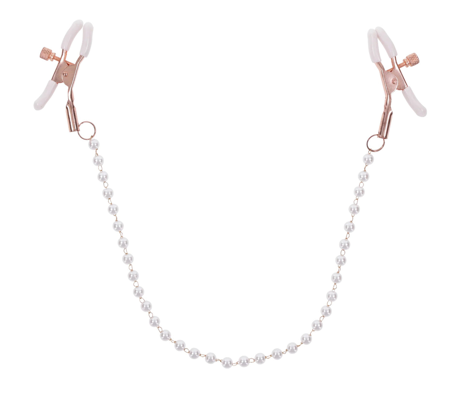 Sportsheets Peaches N Creame Pearl Nipple Clamps – Pink