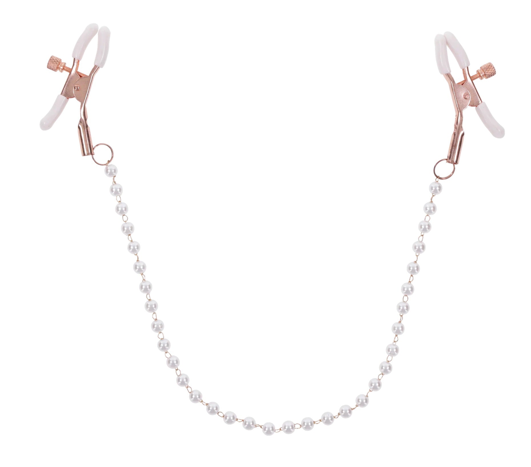 Sportsheets Peaches N Creame Pearl Nipple Clamps – Pink