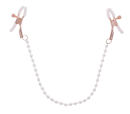 Sportsheets Peaches N Creame Pearl Nipple Clamps – Pink