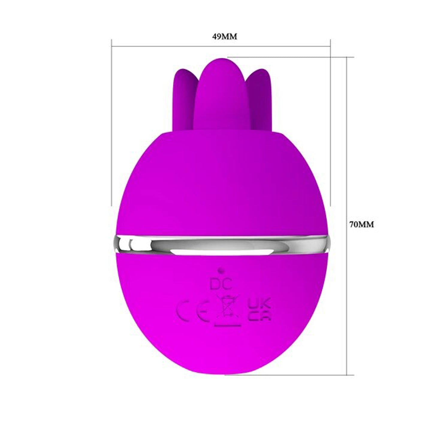 Pretty Love Gemini Ball - Multi-Function Silicone Stimulator - Fuchsia