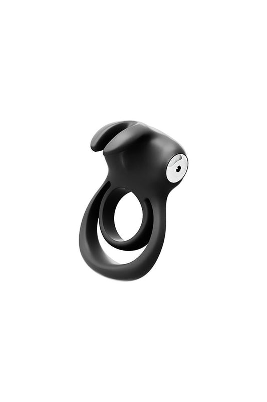 VeDO Thunder Bunny Rechargeable Dual Ring with Vibrations - Black Pearl