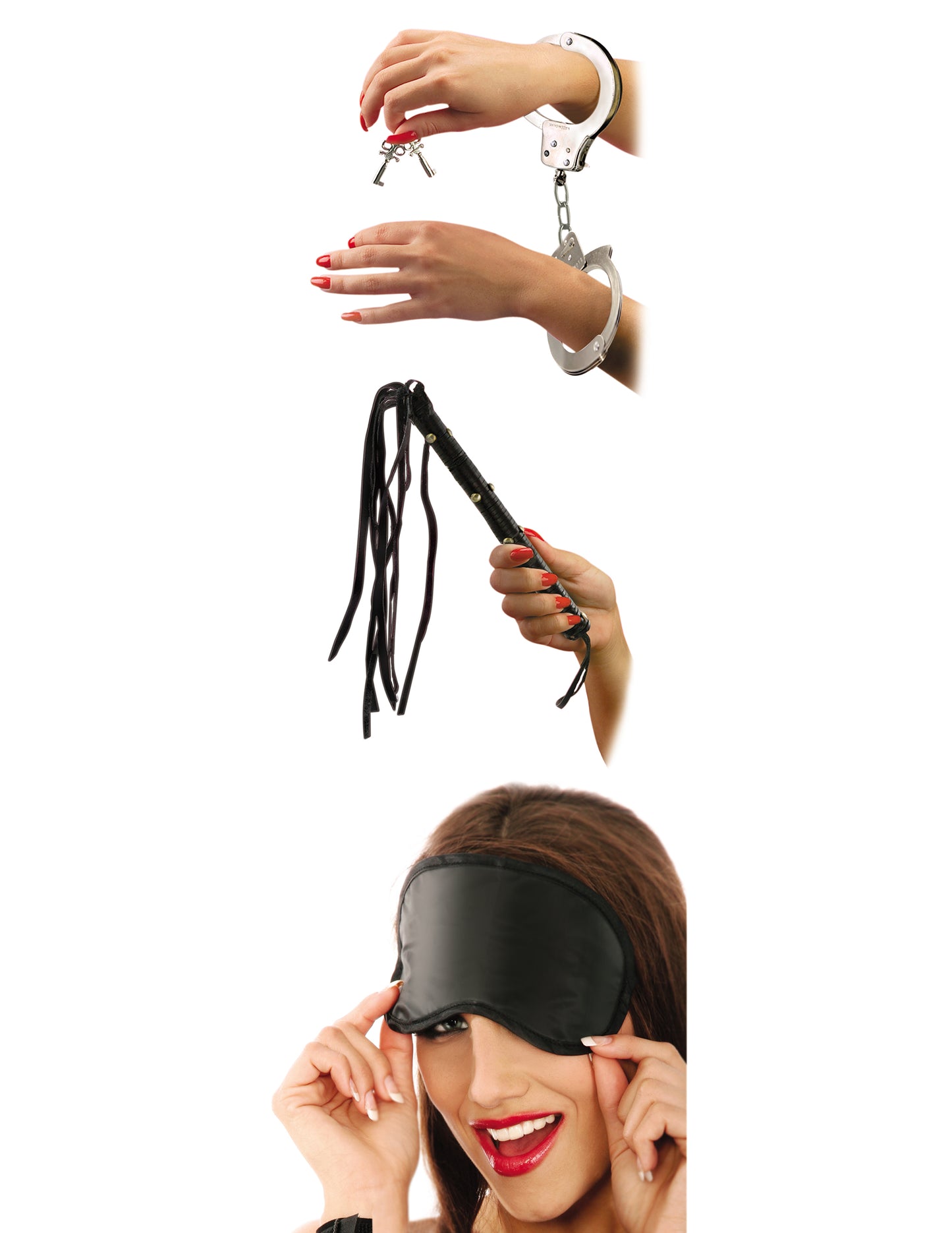 Pipedream Lover's Fantasy Kit - BDSM and Role-Play Accessories - Black