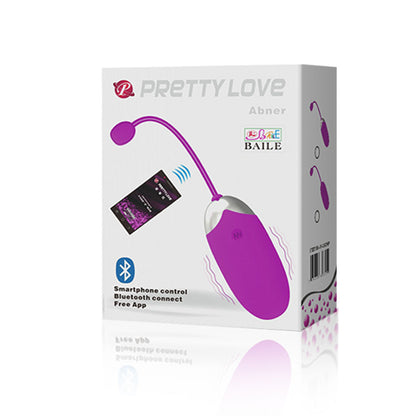 Pretty Love Abner Smartphone Control Bluetooth Vibrating Egg – Purple