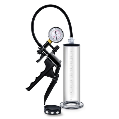 Blush VX8 Premium Penis Pump System with Silicone Cock Strap - Clear