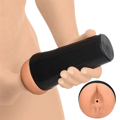 Mistress Vibrating Ass Masturbator - Medium - Beige