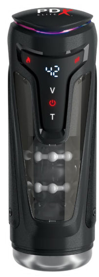 Pipedream PDX Elite Moto-Bator Pro – Thrusting and Vibrating Stroker – Clear