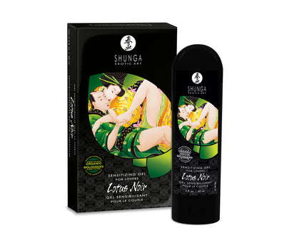 Shunga Lotus Noir Sensitizing Gel for Lovers - External Use - Cooling Effect - 2 Fl. Oz.
